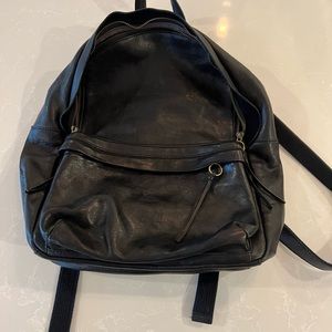 Madewell The Lotimer black leather backpack